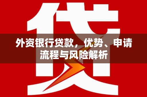 彰化市外资银行贷款，优势、申请流程与风险解析