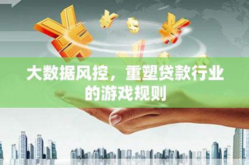 彰化市大数据风控，重塑贷款行业的游戏规则