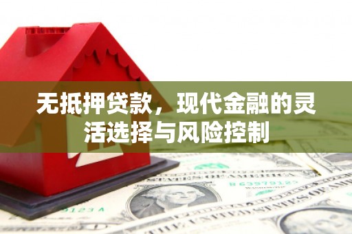 彰化市无抵押贷款，现代金融的灵活选择与风险控制