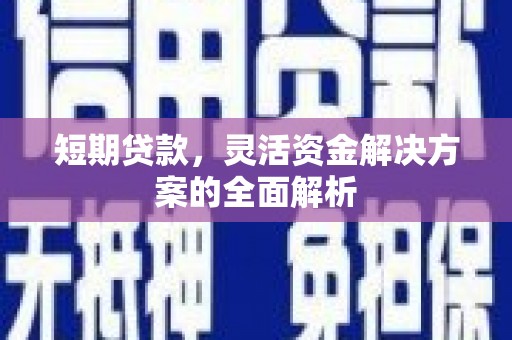 彰化市短期贷款，灵活资金解决方案的全面解析