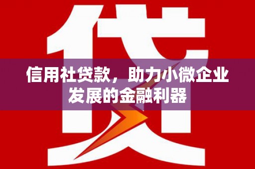 彰化市信用社贷款，助力小微企业发展的金融利器