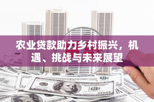 彰化市农业贷款助力乡村振兴，机遇、挑战与未来展望