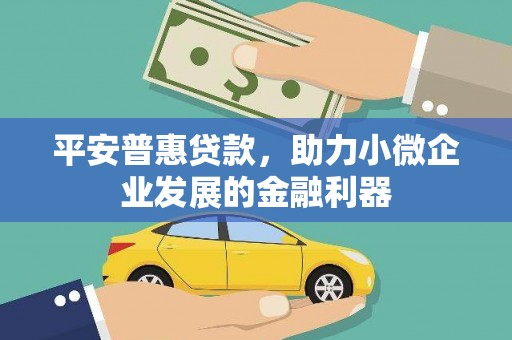 彰化市平安普惠贷款，助力小微企业发展的金融利器