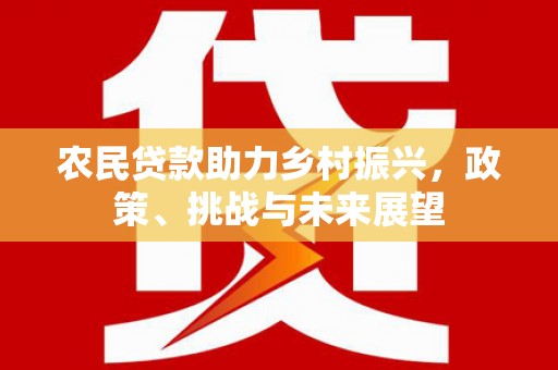 彰化市农民贷款助力乡村振兴，政策、挑战与未来展望