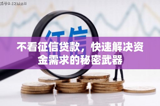 彰化市不看征信贷款，快速解决资金需求的秘密武器