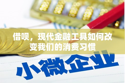 彰化市借呗，现代金融工具如何改变我们的消费习惯