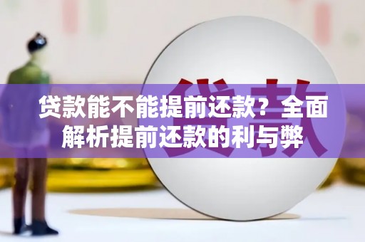 彰化市贷款能不能提前还款？全面解析提前还款的利与弊